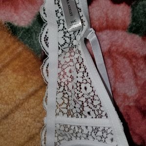 White lace bra